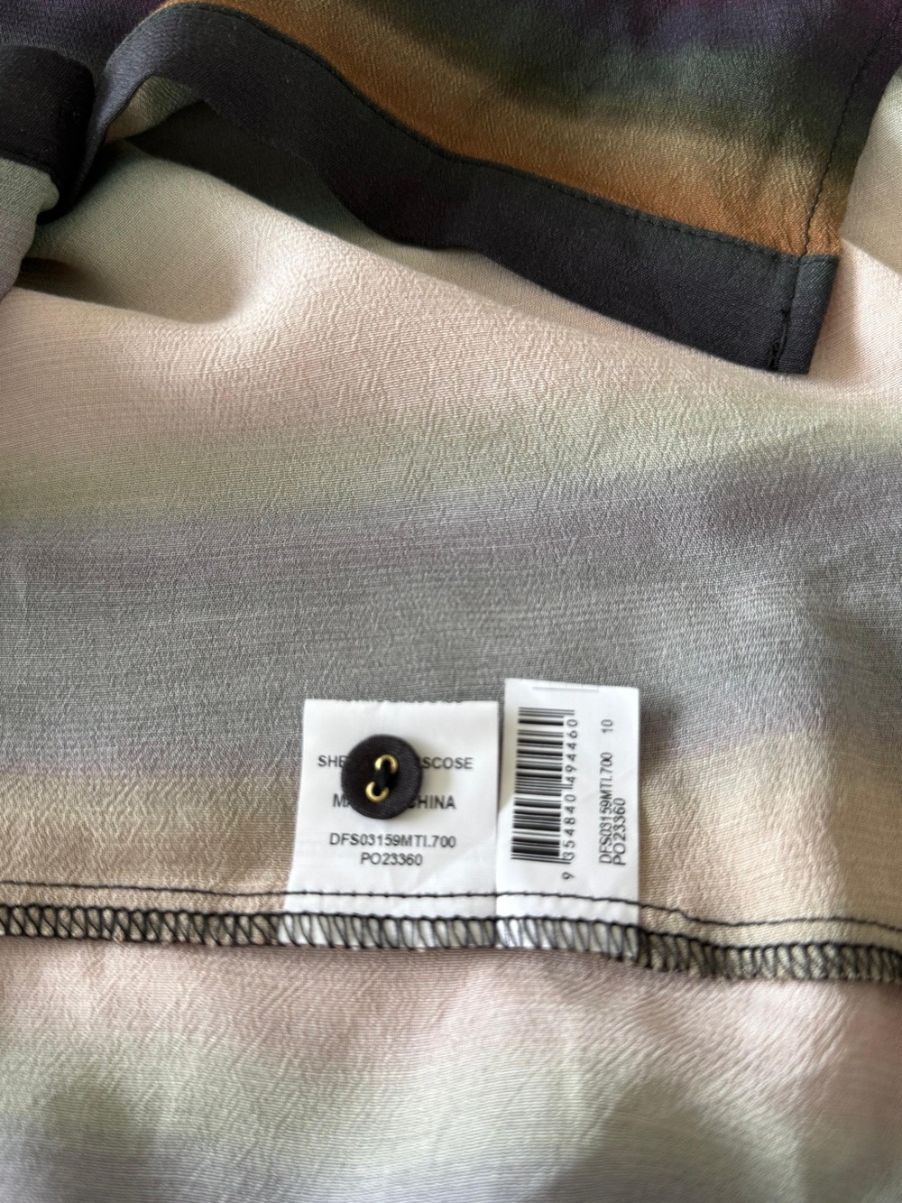 DISSH LULU OMBRE VACATION SHIRT Size 6 - Picture 10 of 10